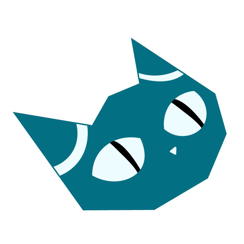 chibi cat reversed